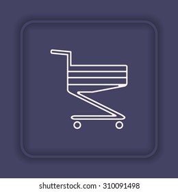 Shoping basket. icon. vector design