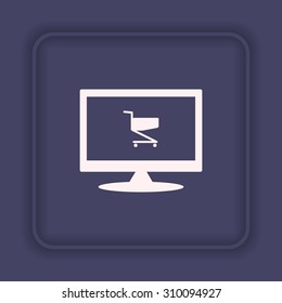 Shoping basket. icon. vector design