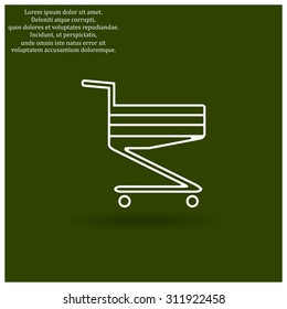Shoping basket. icon. vector design