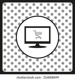 Shoping basket. icon. vector design