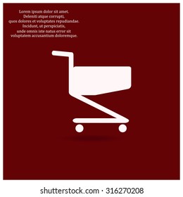Shoping basket. icon. vector design