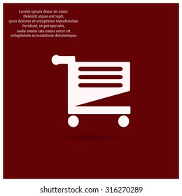 Shoping basket. icon. vector design