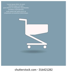 Shoping basket. icon. vector design