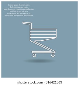 Shoping basket. icon. vector design