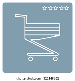 Shoping basket. icon. vector design