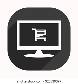 Shoping basket. icon. vector design