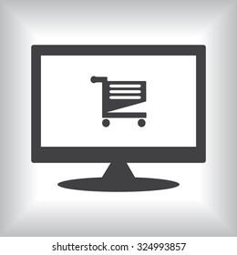 Shoping basket. icon. vector design