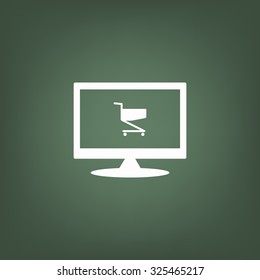 Shoping basket. icon. vector design