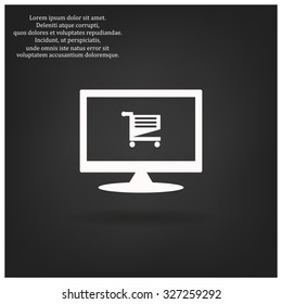 Shoping basket. icon. vector design