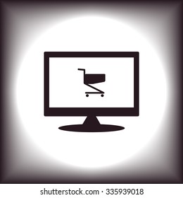 Shoping basket. icon. vector design