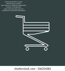 Shoping basket. icon. vector design