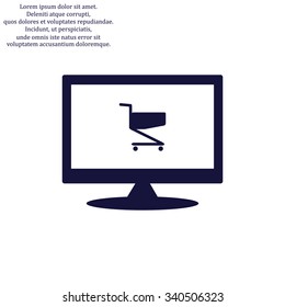 Shoping basket. icon. vector design