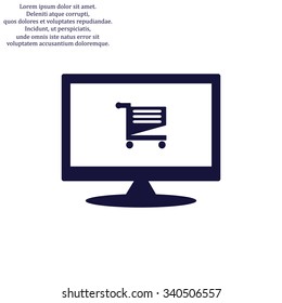 Shoping basket. icon. vector design