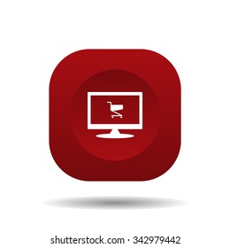 Shoping basket. icon. vector design