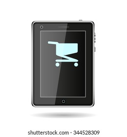 Shoping basket. icon. vector design