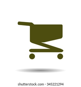 Shoping basket. icon. vector design