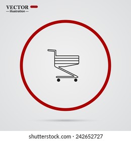 Shoping basket , vector illustration, EPS 10