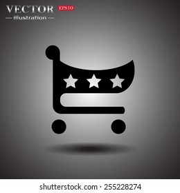 Shoping basket , vector illustration, EPS 10