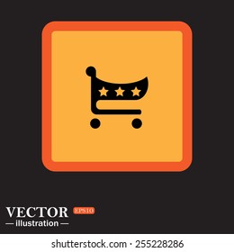 Shoping basket , vector illustration, EPS 10