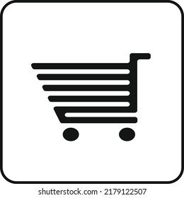 Shoping Cart Icon For Website With Vector Format.