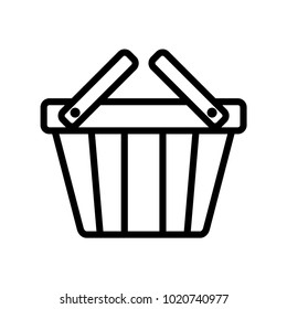 shoping cart outline icon