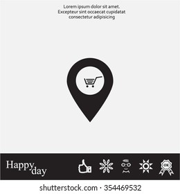 Shoping cart pins