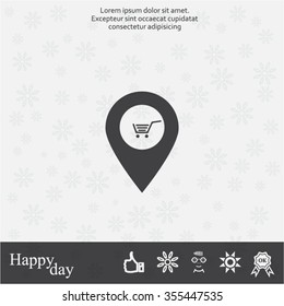 Shoping cart pins