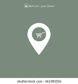 Shoping cart pins