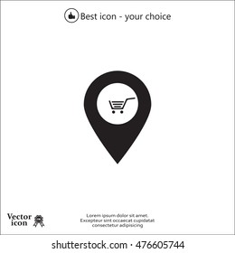 Shoping cart pins
