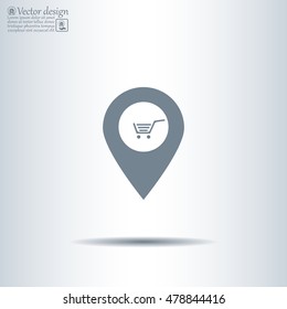 Shoping cart pins