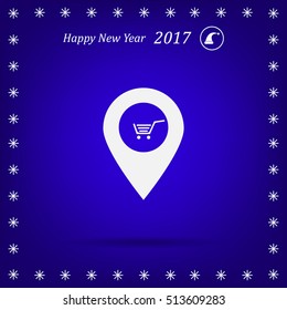 Shoping cart pins