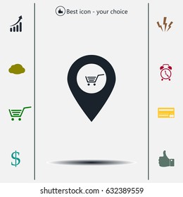 Shoping cart pins