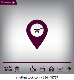 Shoping cart pins
