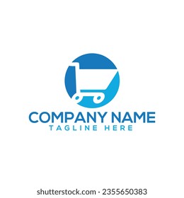 Diseño de la plantilla de logotipo de charla de compras
