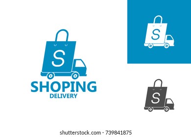 Shoping Delivery Logo Template Design