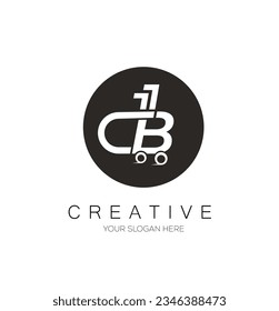 Shoping Logo Design. CB Shop Logo. Letter logo Design