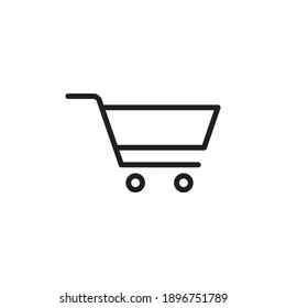 shoping trolley icon vector illustration for shop sign.eps 10