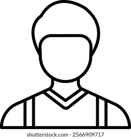 Shopkeeper vector icon. Can be used for printing, mobile and web applications.