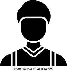 Shopkeeper vector icon. Can be used for printing, mobile and web applications.