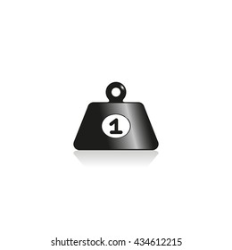 Shoplifting weight. Vector illustration.