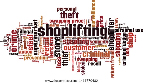 shoplifting-word-cloud-concept-collage-made-stock-vector-royalty-free