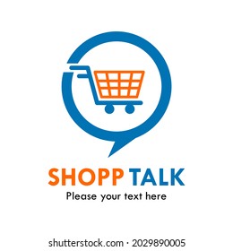 Ilustración del logotipo de charla de compras