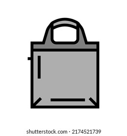 shopper bag color icon vector. shopper bag sign. isolated symbol illustration