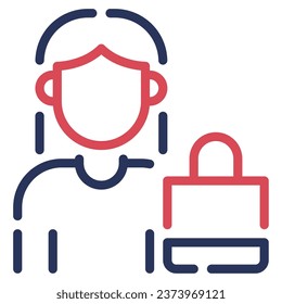 Icono de comprador para uiux, web, aplicación, infografía, etc