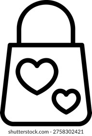 shopper line icon illustration vector