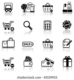 Shopping 2 icon set