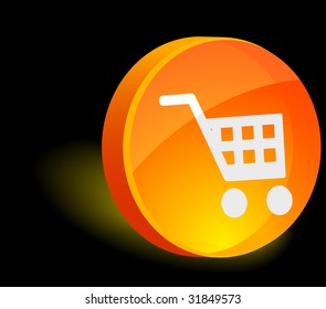Icono de compra 3d. Ilustración vectorial.