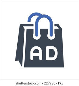 Symbol für Shopping-Anzeigen, Vektorgrafiken