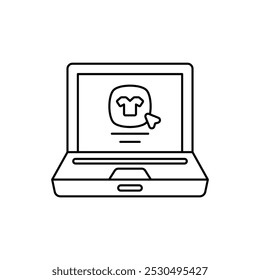 Icono de App de compras con fondo blanco Vector Ilustración de stock
