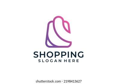 Shopping App Market Cart Logo Design